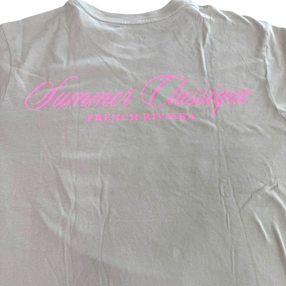 NWT‎ Shirt Women's XXL Summer French Riviera Pink Script Universal Thread - Picture 7 of 7